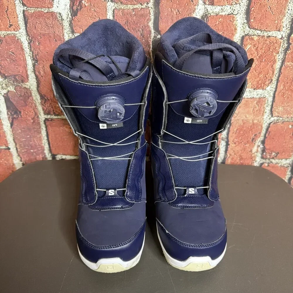Salomon Ivy Boa SJ Snowboard Boots Women's Size 10 Blue